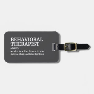 Gedragstherapeut Psychologie Definitie Label Bagagelabel