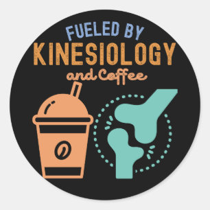 Gedreven door Kinesiologie en Koffie Ronde Sticker