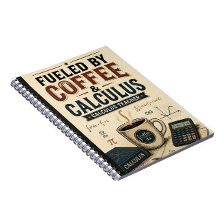 Gedreven door koffie en calculus Grappige calculus Notitieboek