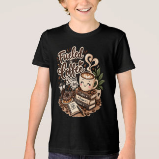 Gedreven door koffie en goede vibes – Schattige ko Tri-Blend Shirt