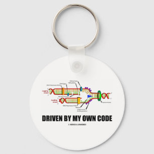 Gedreven door mijn eigen code (DNA-replicatie) Sleutelhanger