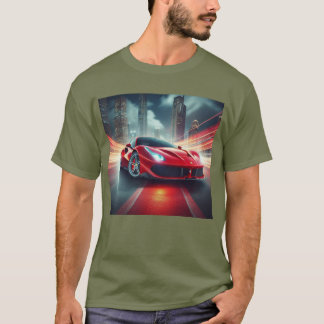 Gedreven door snelheid: Car Lover's Graphic T-shir T-shirt
