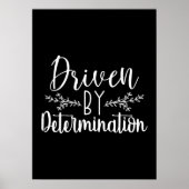 Gedreven door vastberadenheid - Hustle, Gym, Succe Poster (Voorkant)