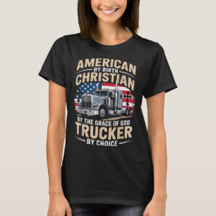 Gedreven geloof en diesel vrachtwagen Jezus christ T-shirt