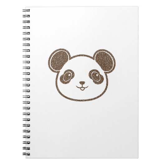 Gedroefde panda beer notitieboek (Voorkant)