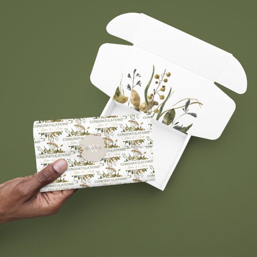 Gedroogd bloemcongratulationsweefselpapier  tissuepapier