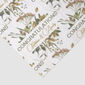 Gedroogd bloemencongratulations tissuepapier (Detail)