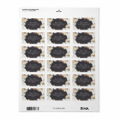 Gedroogd Botanisch Lijst Adres Etiket (Full Sheet)