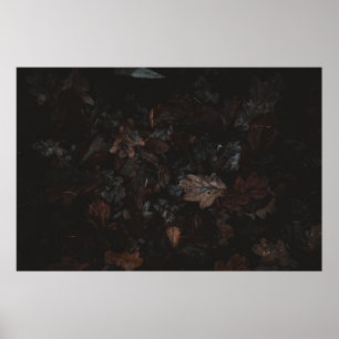 Gedroogde bladeren poster