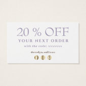 Gedroogde bloemen dank je korting op de kaart (Achterkant)