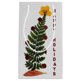 Gedroogde Bloemen Kerstboom - Y -Gift Bag Klein Cadeauzakje