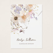 Gedroogde bloemen ketting display kaart (Voorkant)