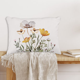 Gedroogde Boeket Wilde Bloemen Accent Kussen