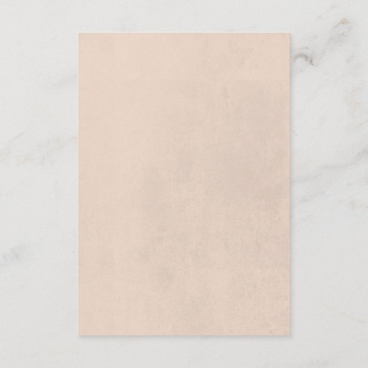 Gedroogde Boho Bloemen Lijst Bruiloft Details Informatiekaartje (Achterkant)