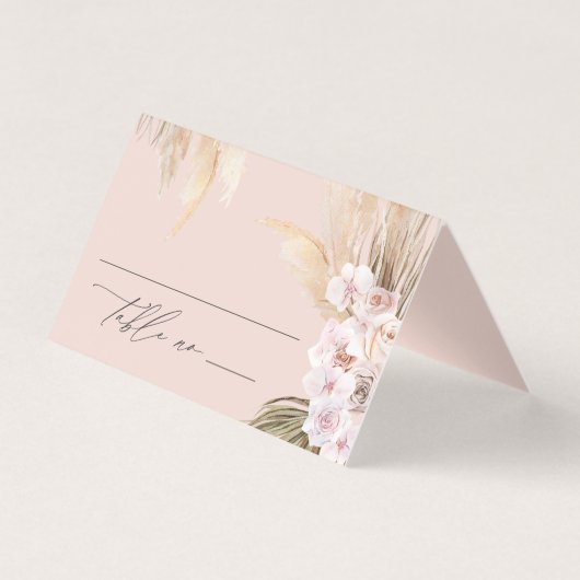 Gedroogde botanische pampas natuurlijke botanische kaart (Voorkant)