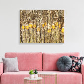 Gedroogde cornflak-decorpties canvas afdruk (Insitu (Woonkamer))