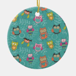 Gedroogde eigenaar op Blauwgroen Keramisch Ornament