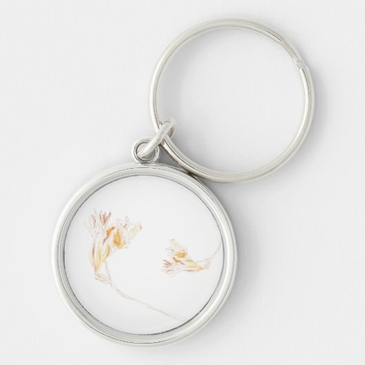 Gedroogde Freesia No. 3 Sleutelhanger (Voorkant)