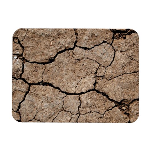 Gedroogde, gekrackte modder magneet (Horizontaal)
