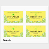 Gedroogde Limoen Slices Custom Product Sticker (Vel)
