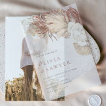 Gedroogde Palmbladeren en Witte Orchideeën Boho Br