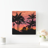 Gedroogde palmbomen, Hawaii Vierkante Klok (Huis)