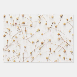 Gedroogde planten voor bruiloften en geschenken inpakpapier vel