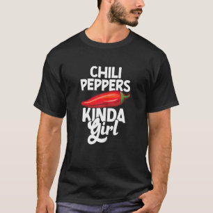 Gedroogde rode chilipepers Carolina Reaper pittig T-shirt