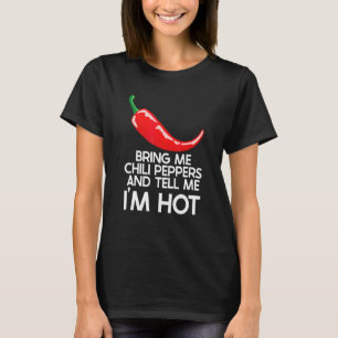 Gedroogde rode chilipepers Carolina Reaper pittig T-shirt