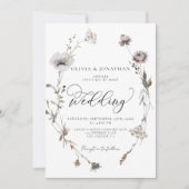 Gedroogde Wildbloemen Budget QR Code Herfst Bruilo Kaart