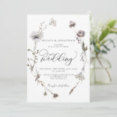 Gedroogde Wildbloemen Budget QR Code Herfst Bruilo Kaart