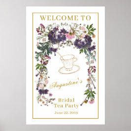 Gedroogde wilde bloem Bridal Tea Welkom Poster