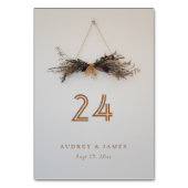 Gedroogde wilde bloempampa's | Rustieke bruiloft d Kaart (Voorkant)