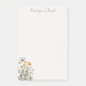 Gedroogde Wildflower Boeket Gepersonaliseerde naam Post-it® Notes (Voorkant)