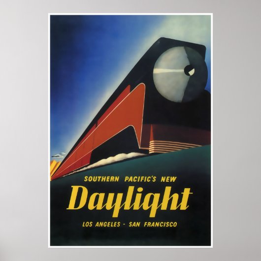 GEDROOMLIJNDE TREIN DAYLIGHT EXPRESS 1937 POSTER (Voorkant)