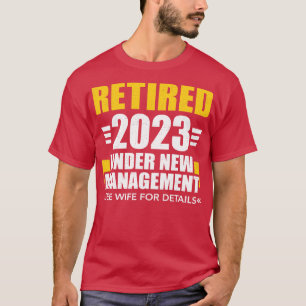 Gedrukt 2023 onder nieuwe leiding zie vrouw voor r t-shirt