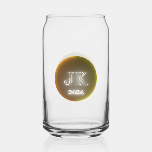 Gedrukt blik Glas JK 2024 Sinaasappel Geel Logo