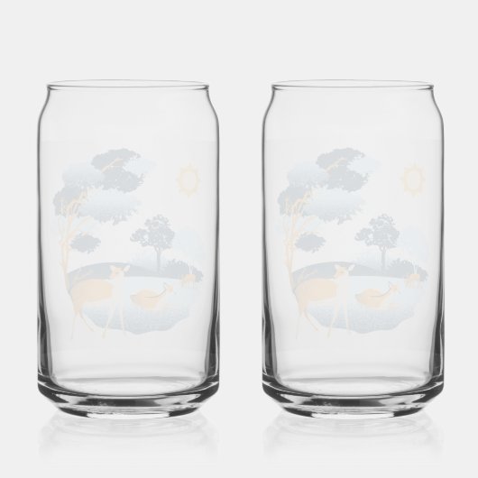 Gedrukt blikglas blikvorm glas (Achterkant)