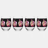 Gedrukt blikglas wijnglas zonder voet (Links)