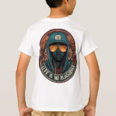 Gedrukt Face Design T-shirts voor Kids Jongens (Achterkant)