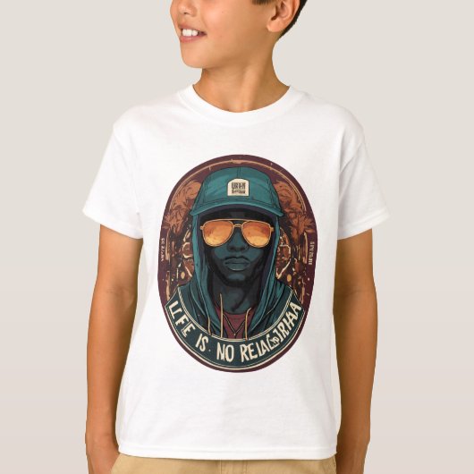 Gedrukt Face Design T-shirts voor Kids Jongens (Voorkant)