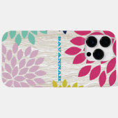 Gedrukt Faux Hood Pattern Chrysanthemum Floral Case-Mate iPhone Case (Achterkant (horizontaal))