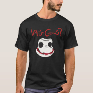 Gedrukt gezicht waarom zo nieuwsgierig voor mannen t-shirt
