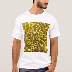 GEDRUKT GOUDEN WIT T-SHIRT