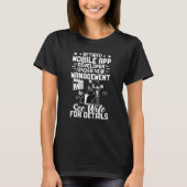 Gedrukt Mobile App Developer New Management Zie Wi T-shirt (Voorkant)