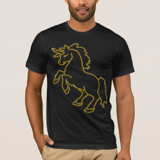 Gedrukt Rhinestone Topaz Unicorn T-shirt