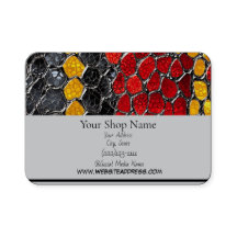 Gedrukt Snakeskin-ontwerp, 3,5 inch x 2,0 inch