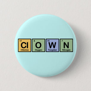 Gedrukt uit elementen ronde button 5,7 cm