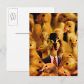 Gedrukt voor succes Duck Briefkaart (Voorkant / Achterkant)