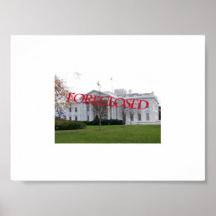Gedrukt Witte Huis Poster